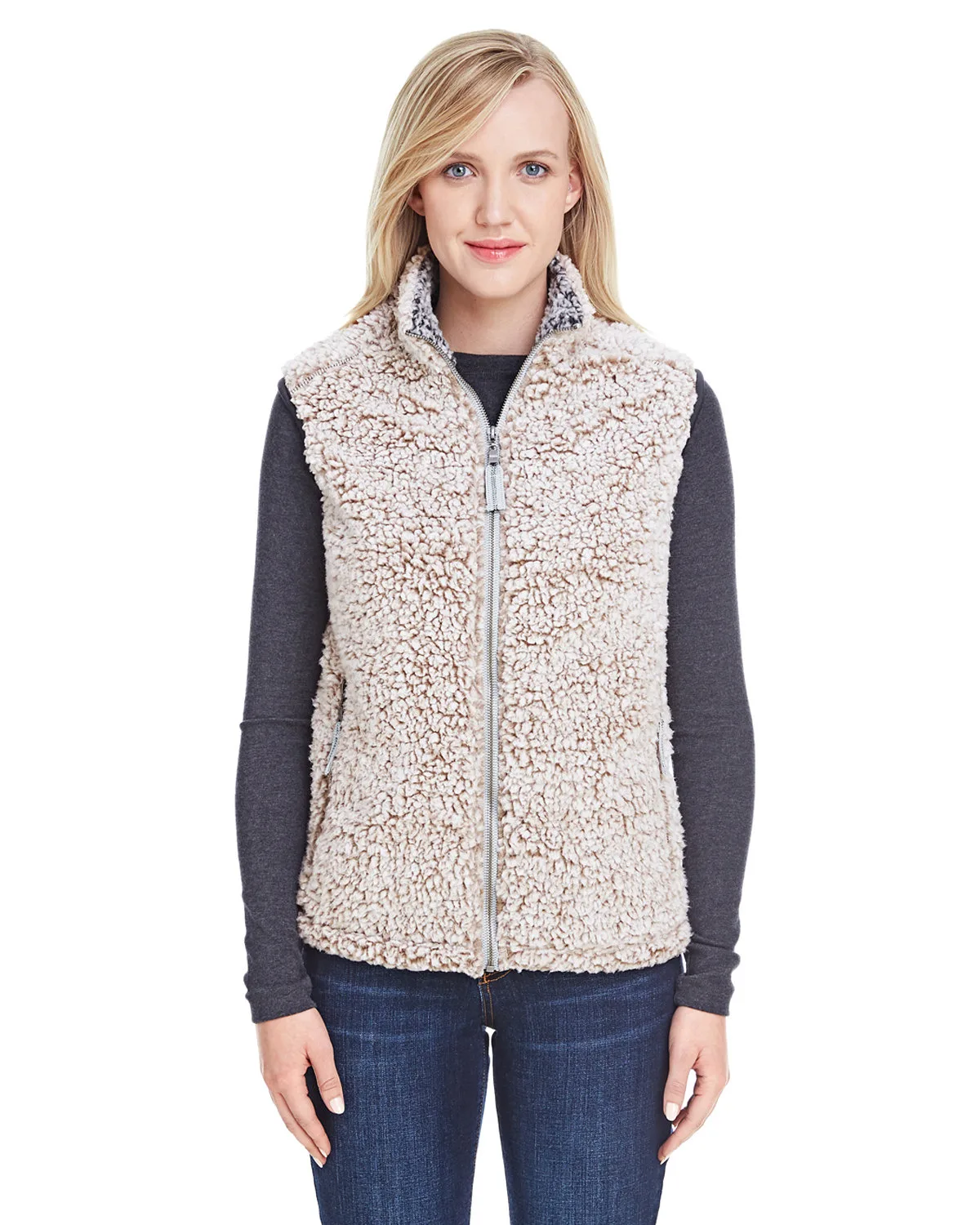 J AMERICA Ladies' Epic Sherpa Vest view 2