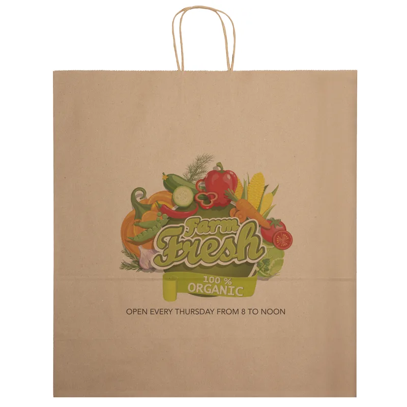 Eco Duke - Kraft-Brown Shopper - Chromatic (18" x 7" x 18 3/4")