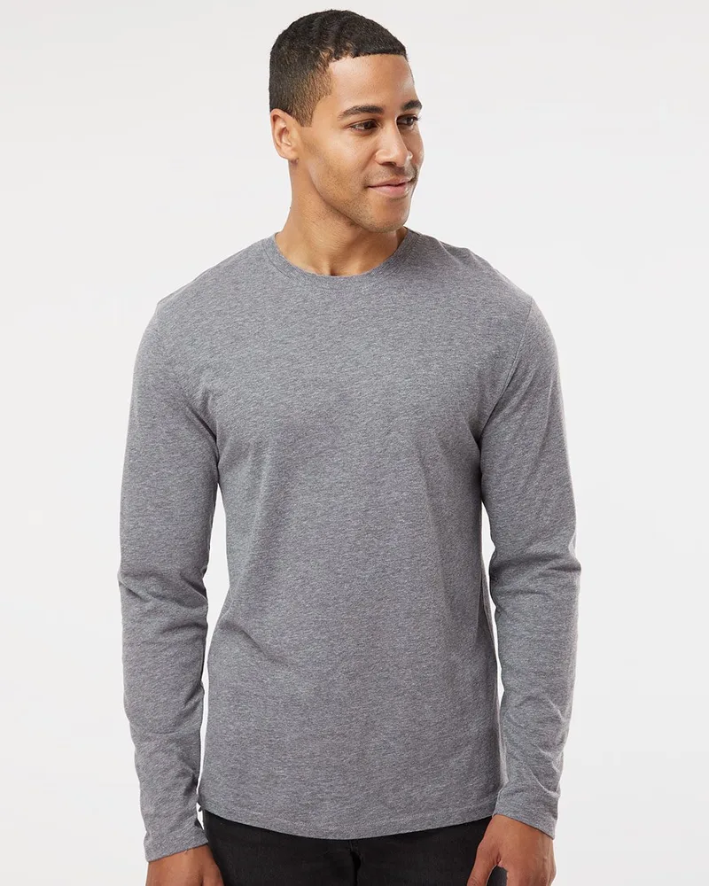 LAT® Fine Jersey Long Sleeve Tee Shirt view 2