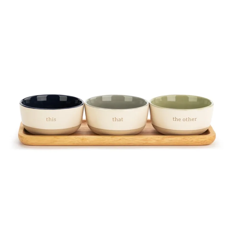 Demdaco (AMC) Serving Bowl Dip Set w/Tray