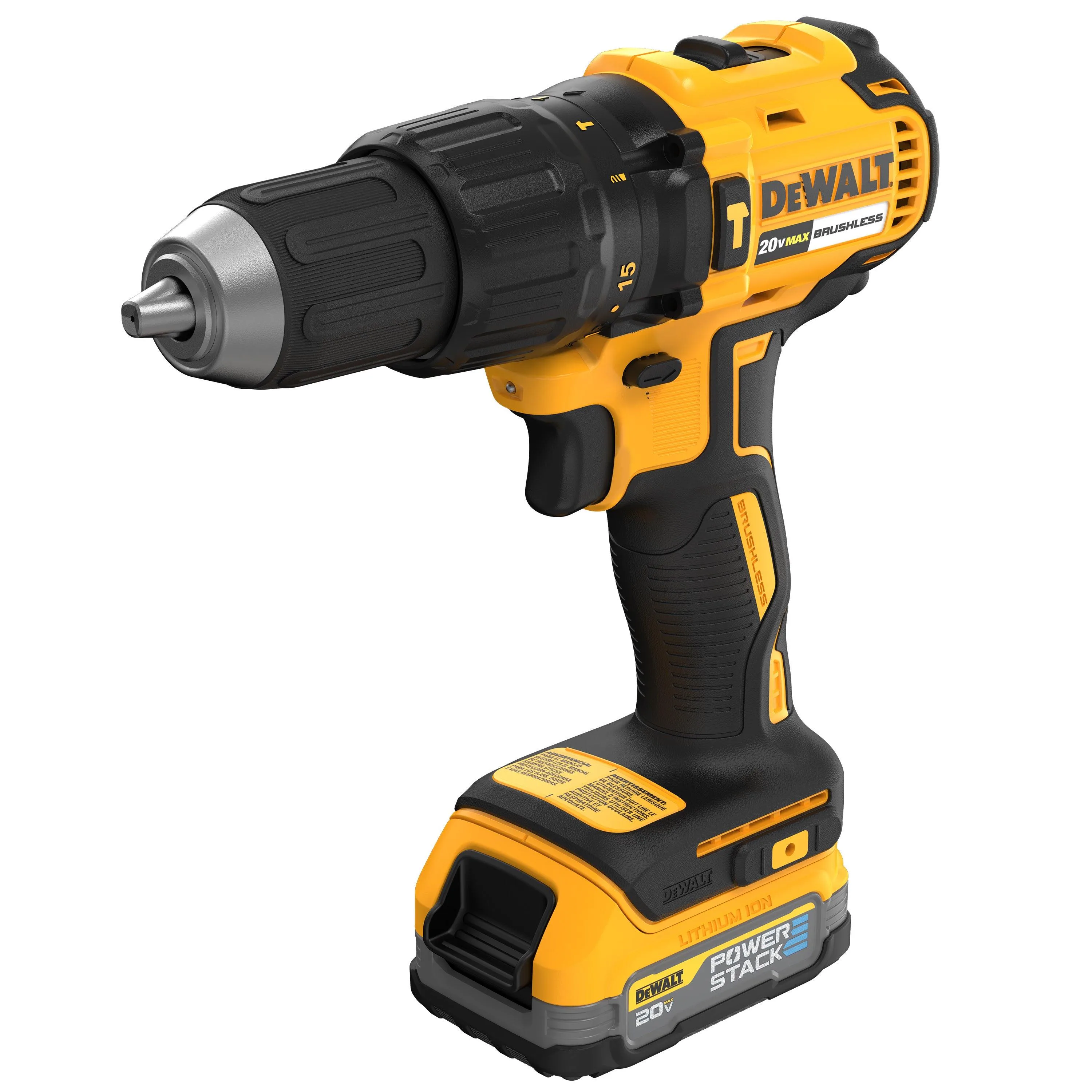 DeWalt 20V Max 1/2" Brushless Hammer Drill/Driver Kit W/ Powerstack Battery
