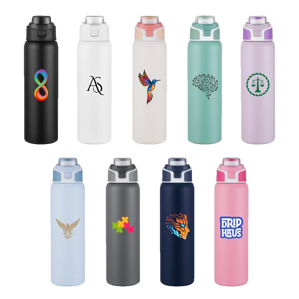 28 oz Powder Coated Metal Bottle