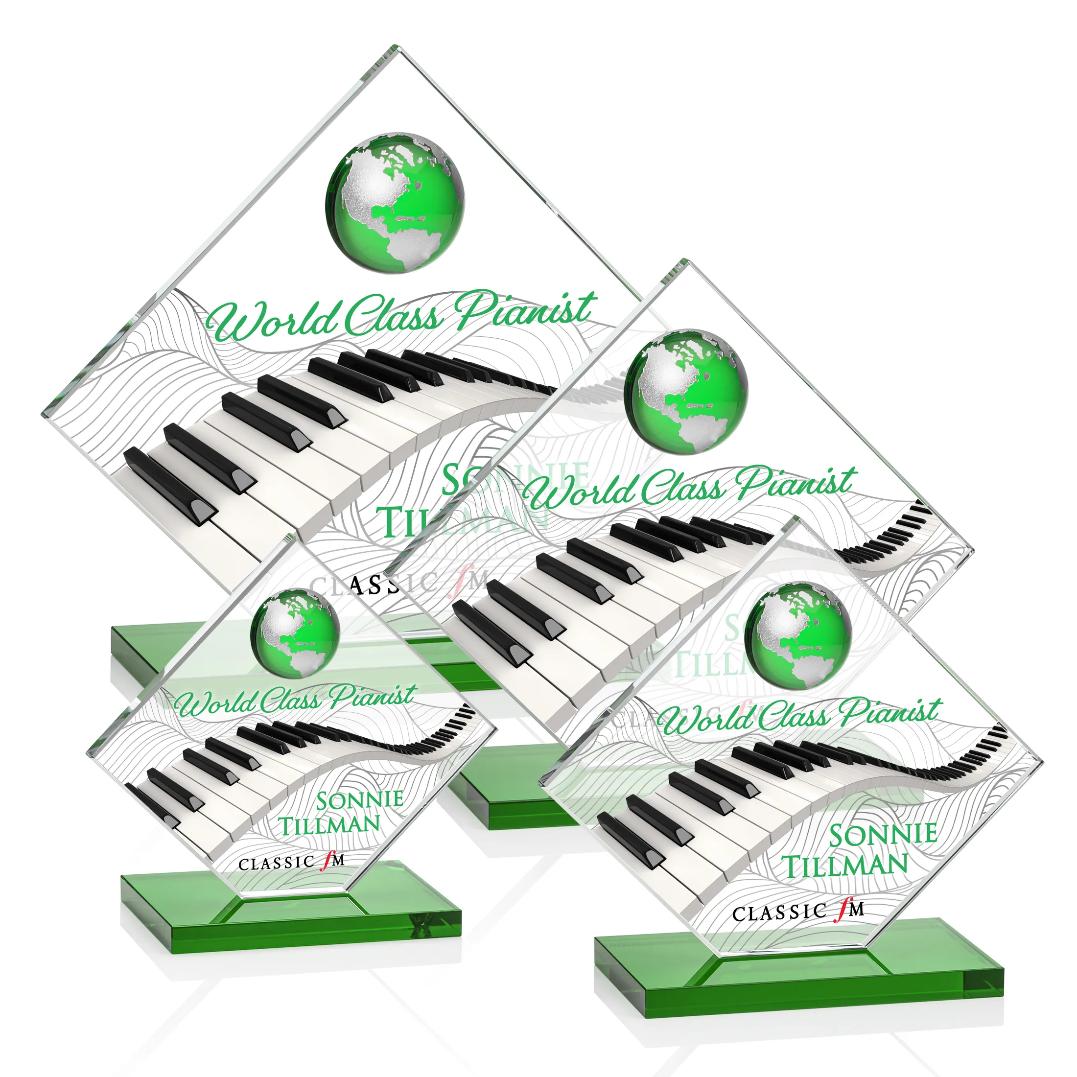 VividPrint™, Green, Silver