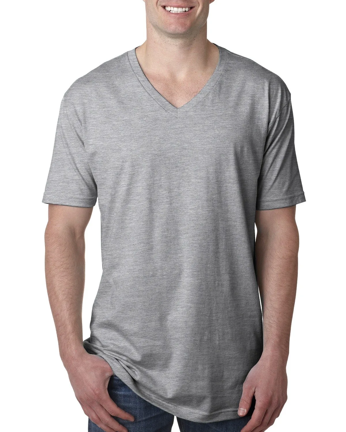 NEXT LEVEL APPAREL Men's Cotton V view 2