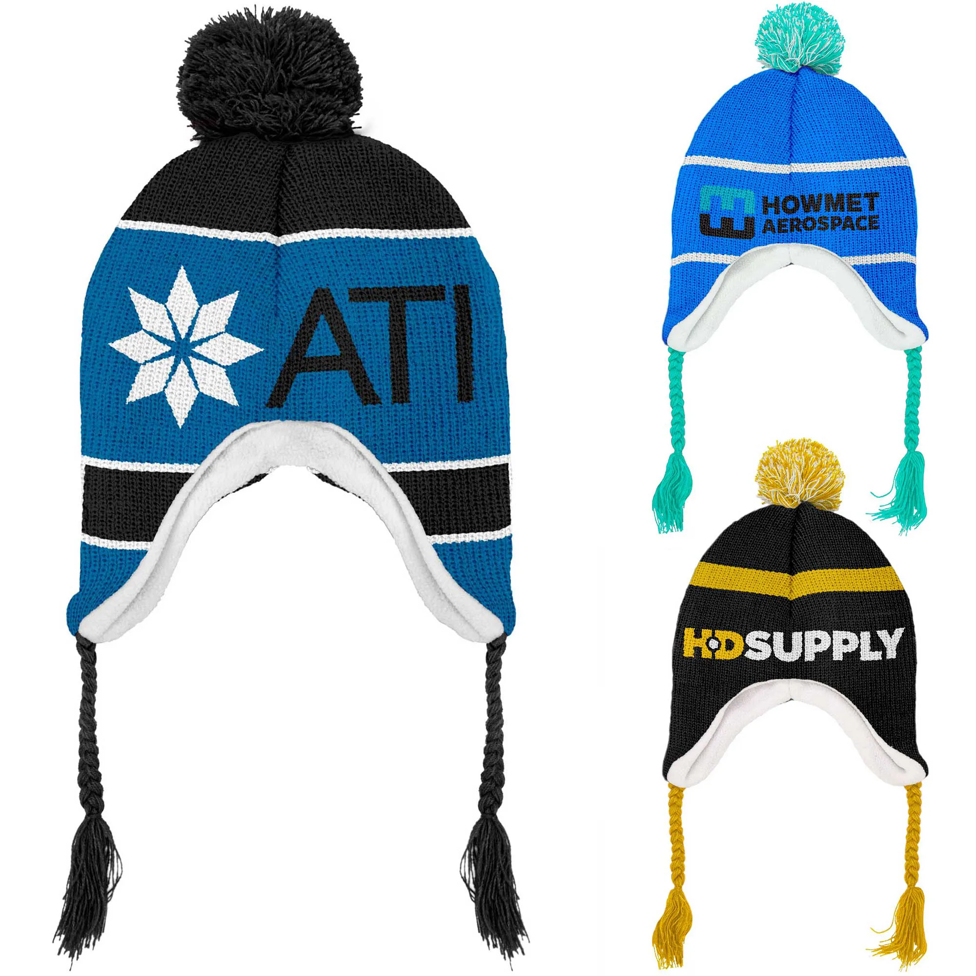 Jacquard Toboggan Beanie (10-12 Weeks Ocean)