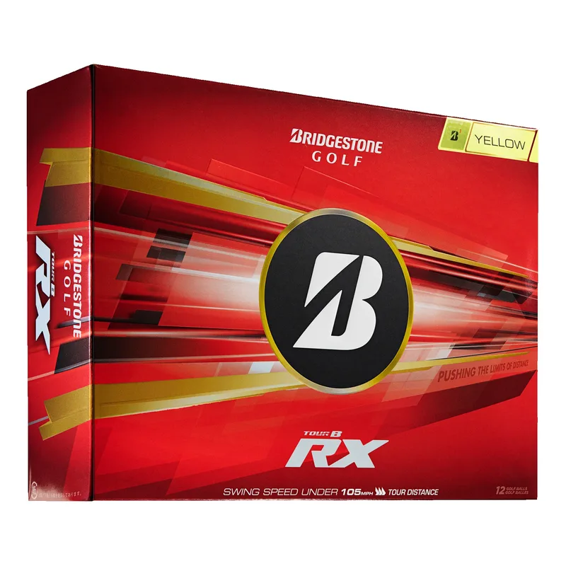 Bridgestone TOUR B RX Golf Balls - Yellow