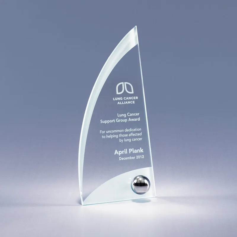 8.5" Ergo Jade Crystal Award