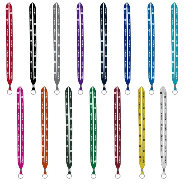IMPORT Rush 1/2" Polyester Lanyard with Silver Crimp & Split-Ring