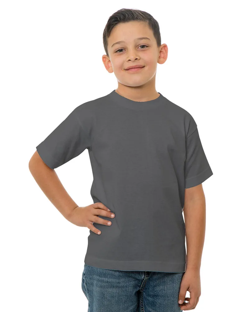 BAYSIDE Youth USA Made Cotton T-Shirt view 6