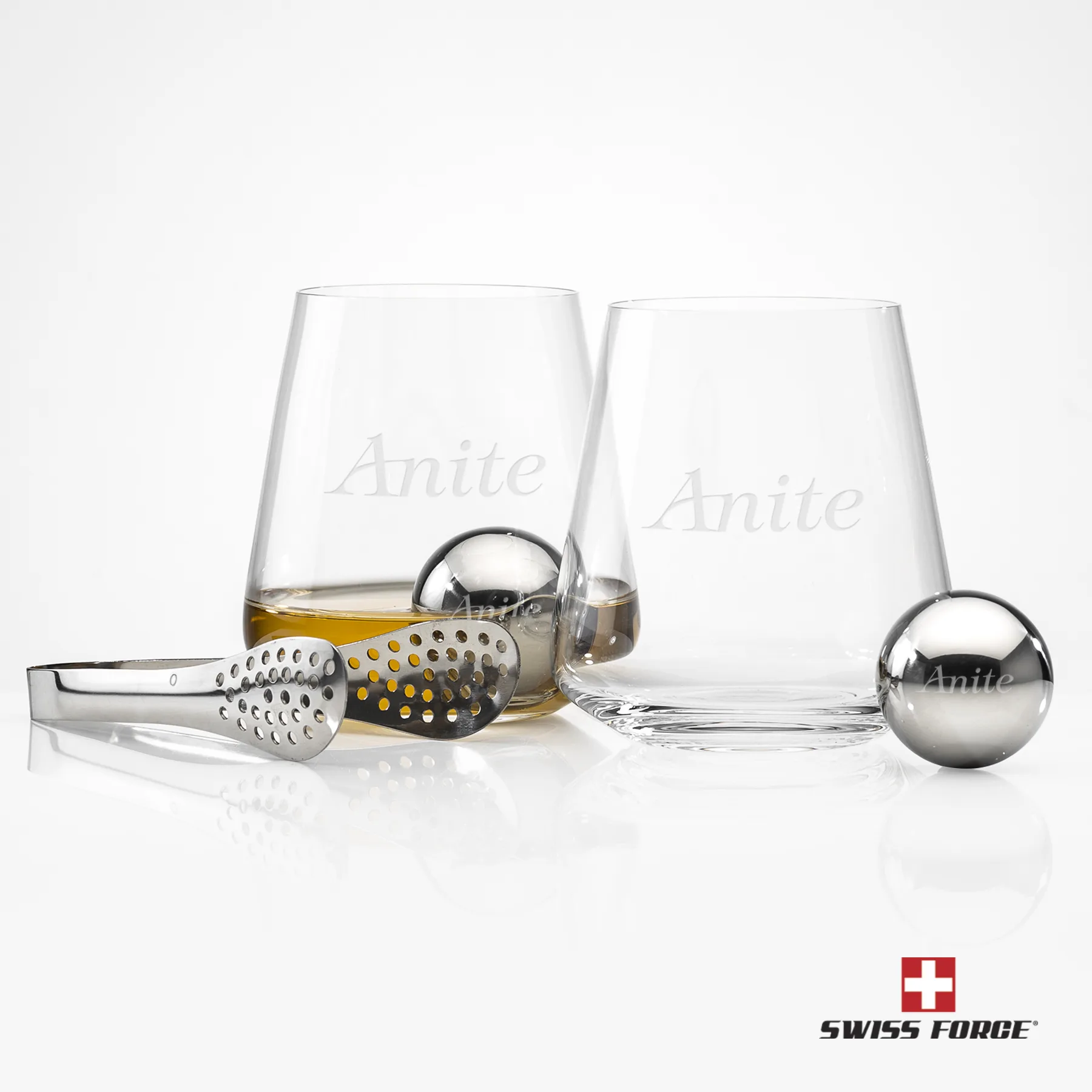 Whiskey Ball Set, Laser Engraving
