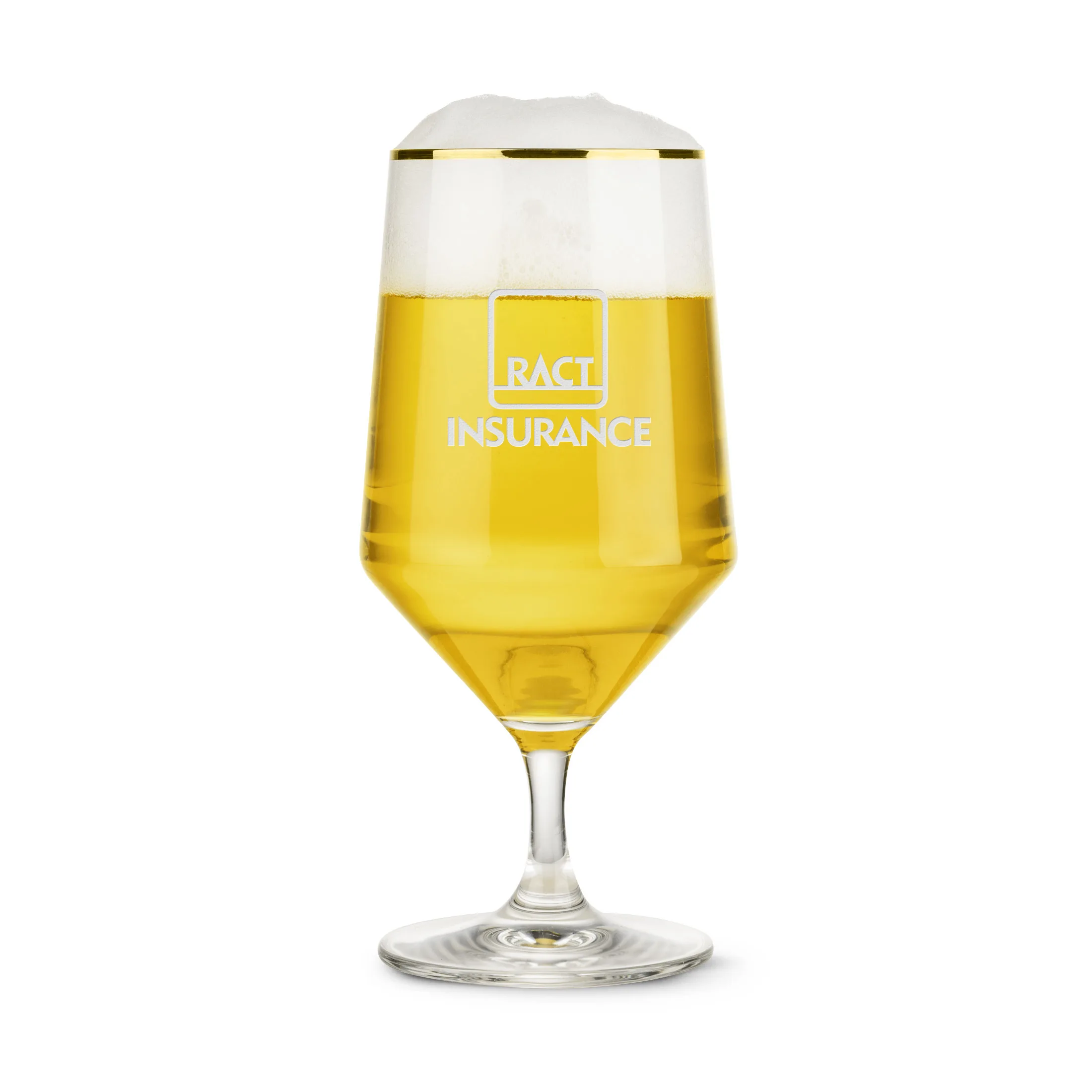 Glass Only, Deep Etch, Gold, 15 oz