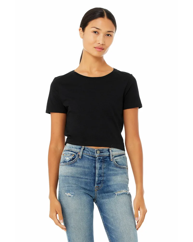 BELLA+CANVAS Ladies' Poly-Cotton Crop T-Shirt