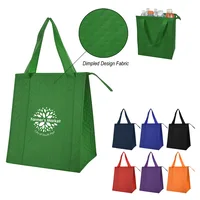 Dimples Non-woven Cooler Tote Bag — Black