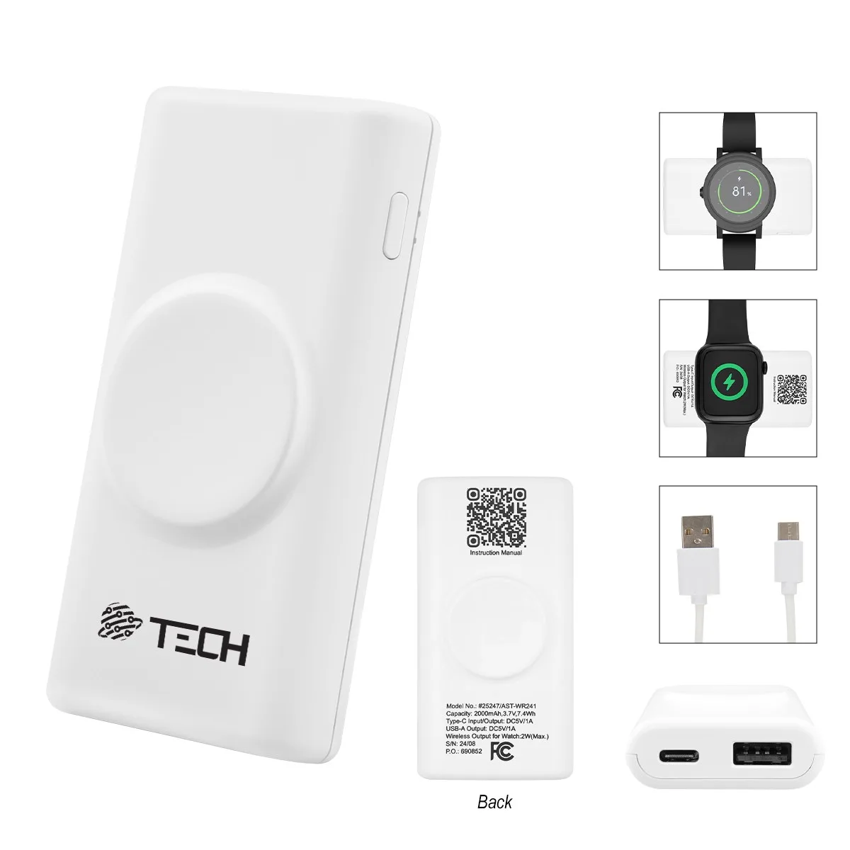 Rabs Smart Watch Power Bank view 2