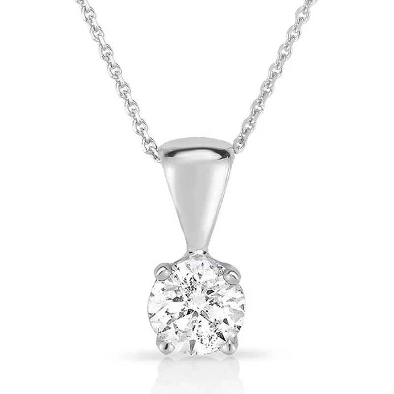 Jilco Inc White Gold Diamond Necklace - 0.33 Ct