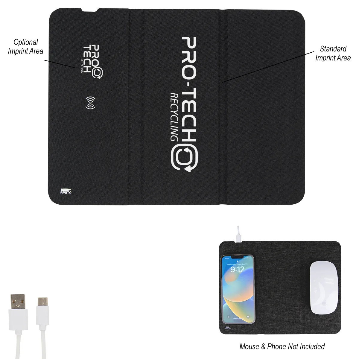Rpet 10w Wireless Charging Mouse Pad