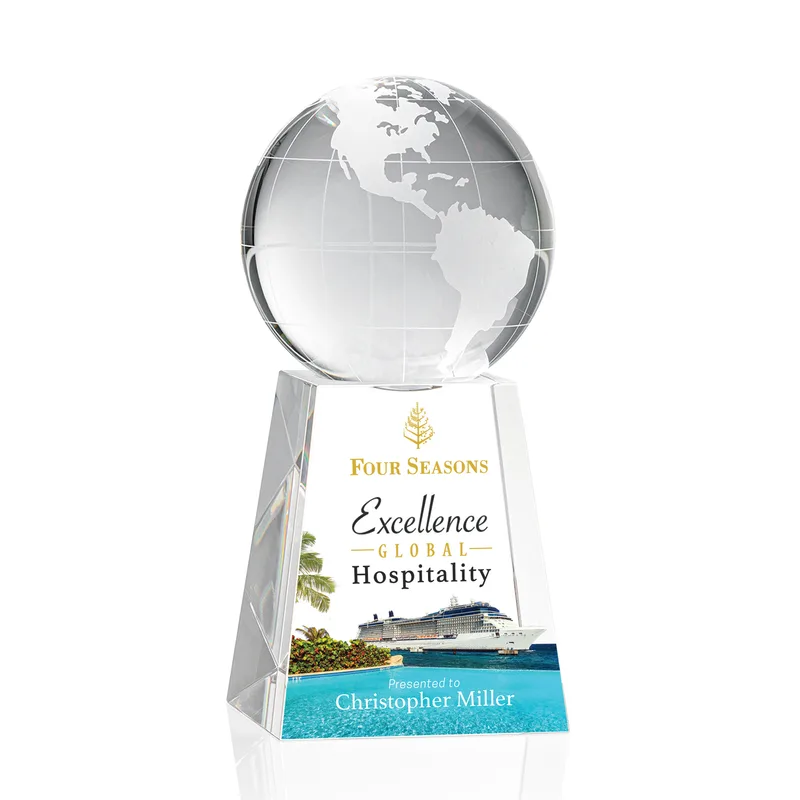 Globe on Tall Base Award