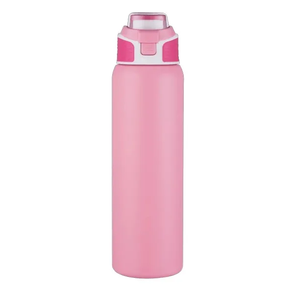 Rockford 28 oz Vacuum Bottle with Push up Lid & Handle view 2
