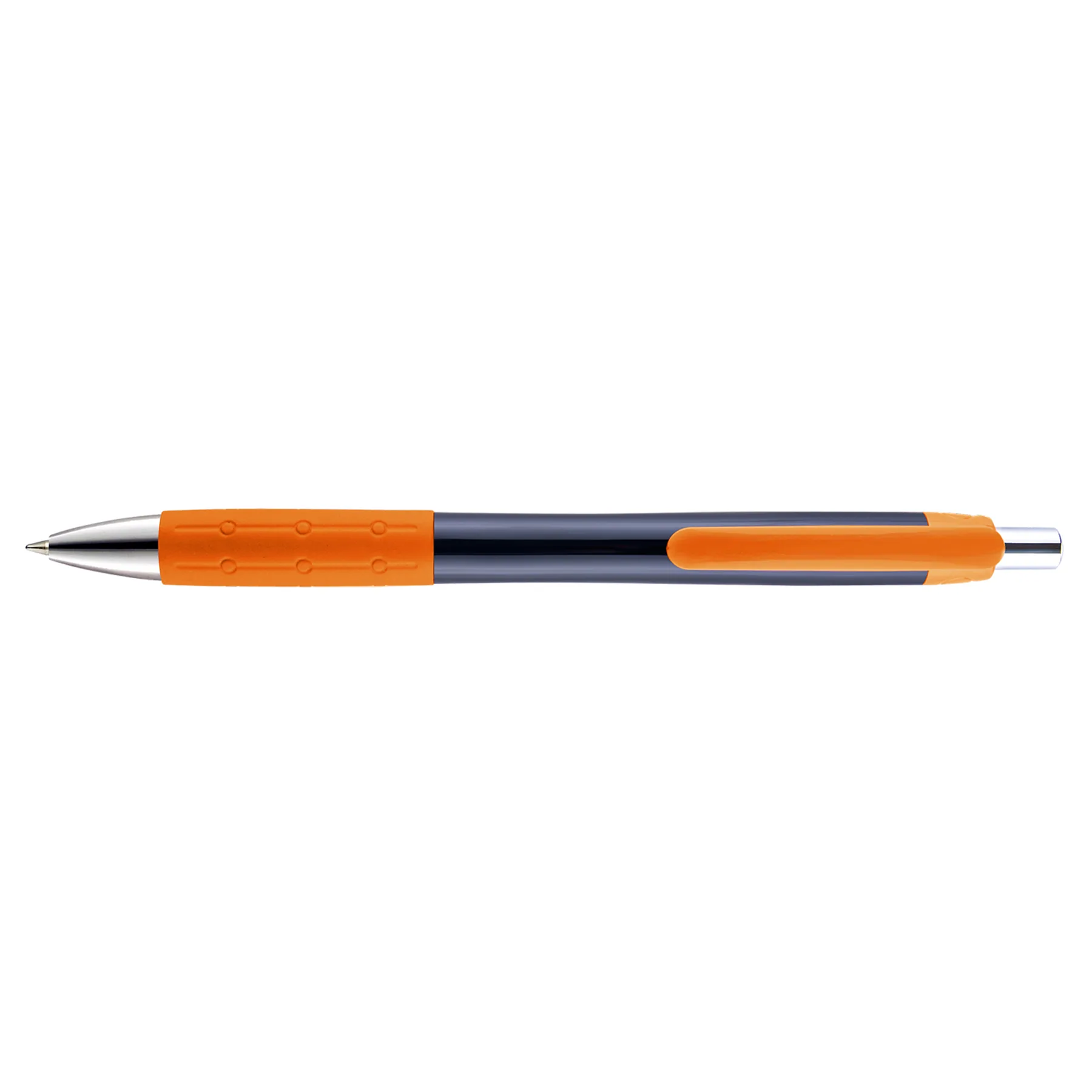 Orange/Black/Silver Blank Front View