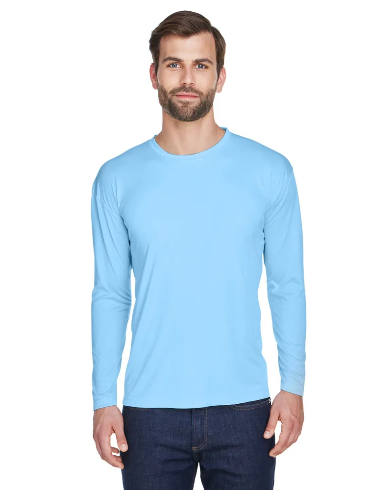 ULTRACLUB Adult Cool & Dry Sport Long-Sleeve Performance Interlock T-Shirt view 6