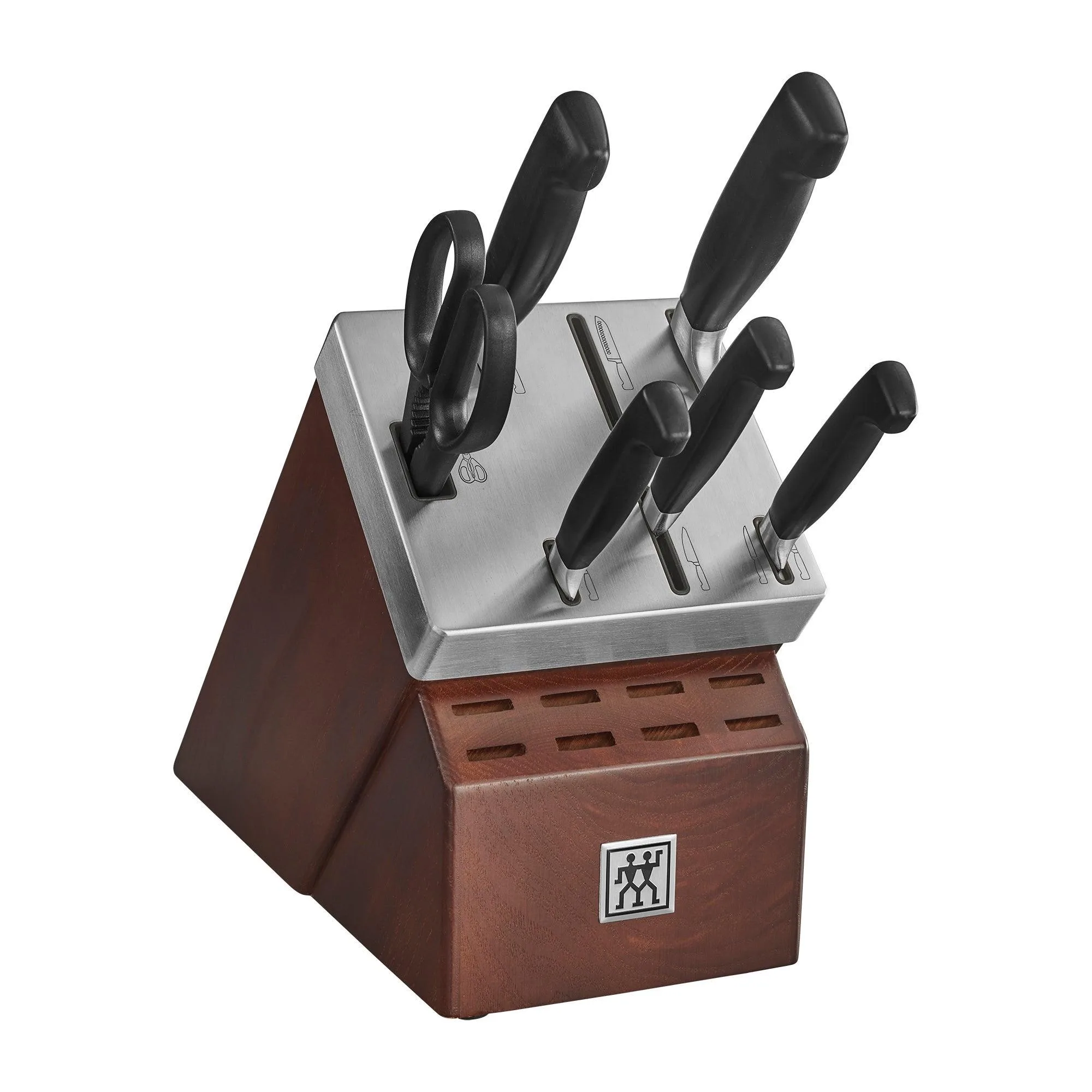Zwilling 7Pc Four Star Self Sharpening Knife Block Set