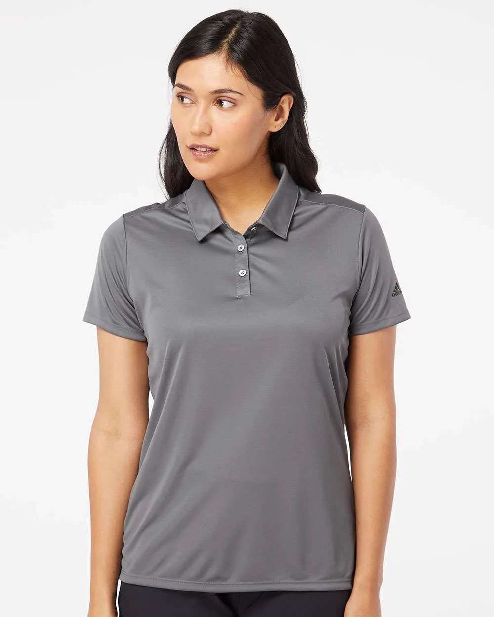 Adidas® Women's 3-Stripes Shoulder Polo view 6