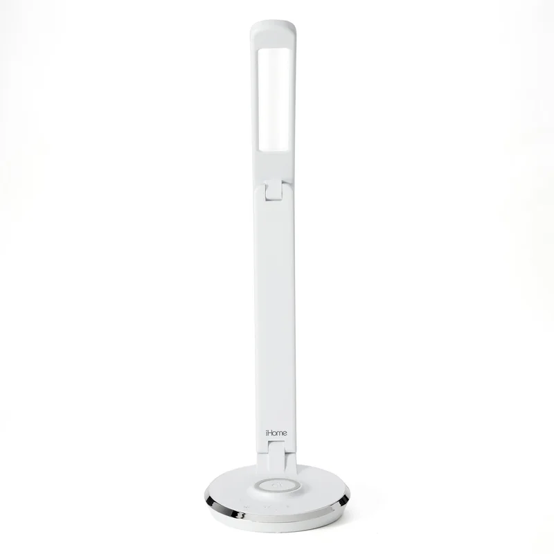 iHome Powerlight Pro Foldable Led Lamp W/ Wireless & Usb Charging White