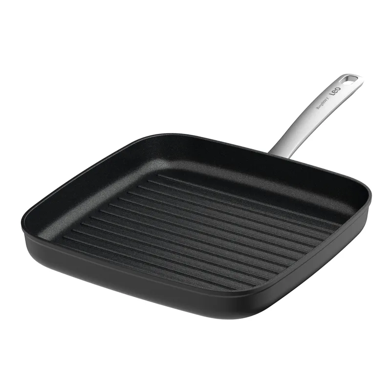 BergHoff Leo Graphite 11" Recycled Alum Ceramic Ns Grill Pan