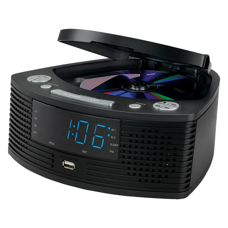 Jensen Audio Stereo Cd Player w/Am/Fm Digital Dual Alarm Clock