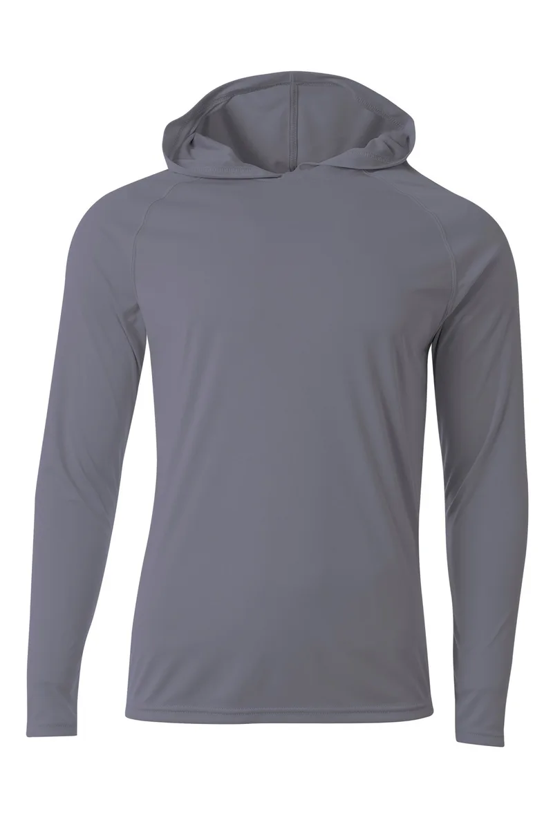 A4 Cooling Performance Long Sleeve Hooded Tee view 2