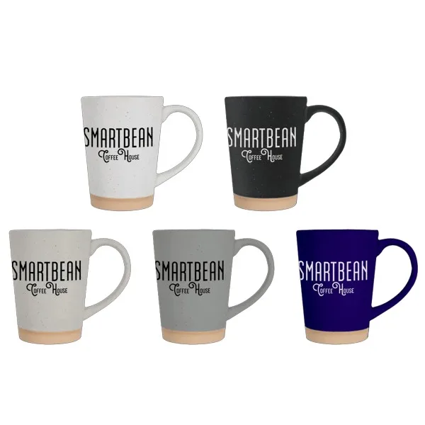 Toledo 15oz Speckle Latte Mug with Natural Bottom