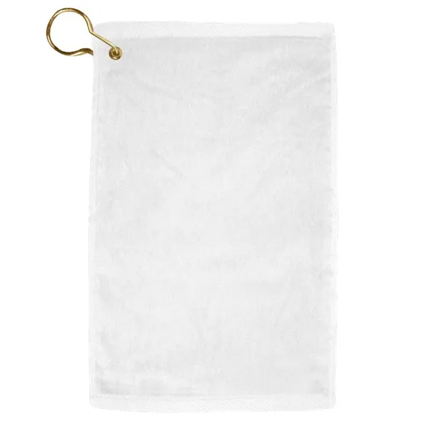 Turkish Signature Midweight White Golf Towel view 3