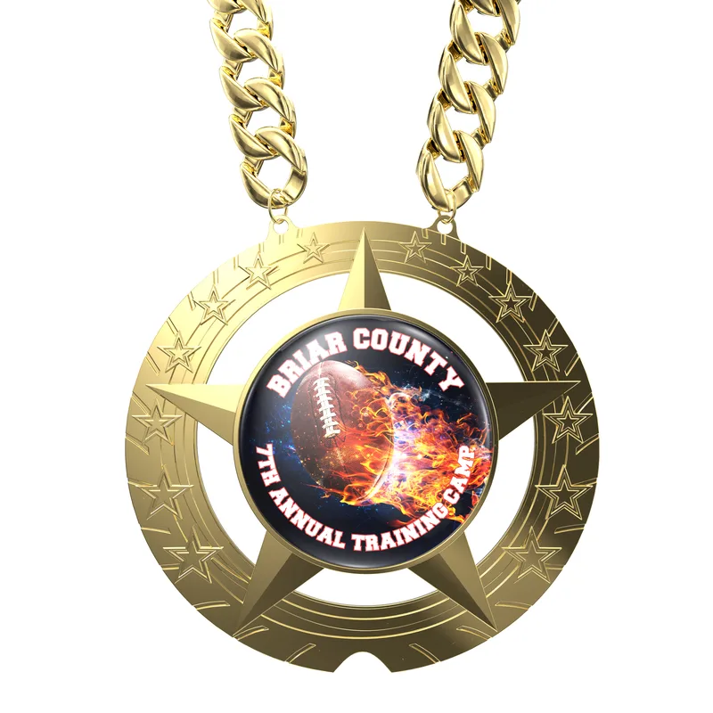 Express Super Star Champ Chain Medal w/ Plastic Chain