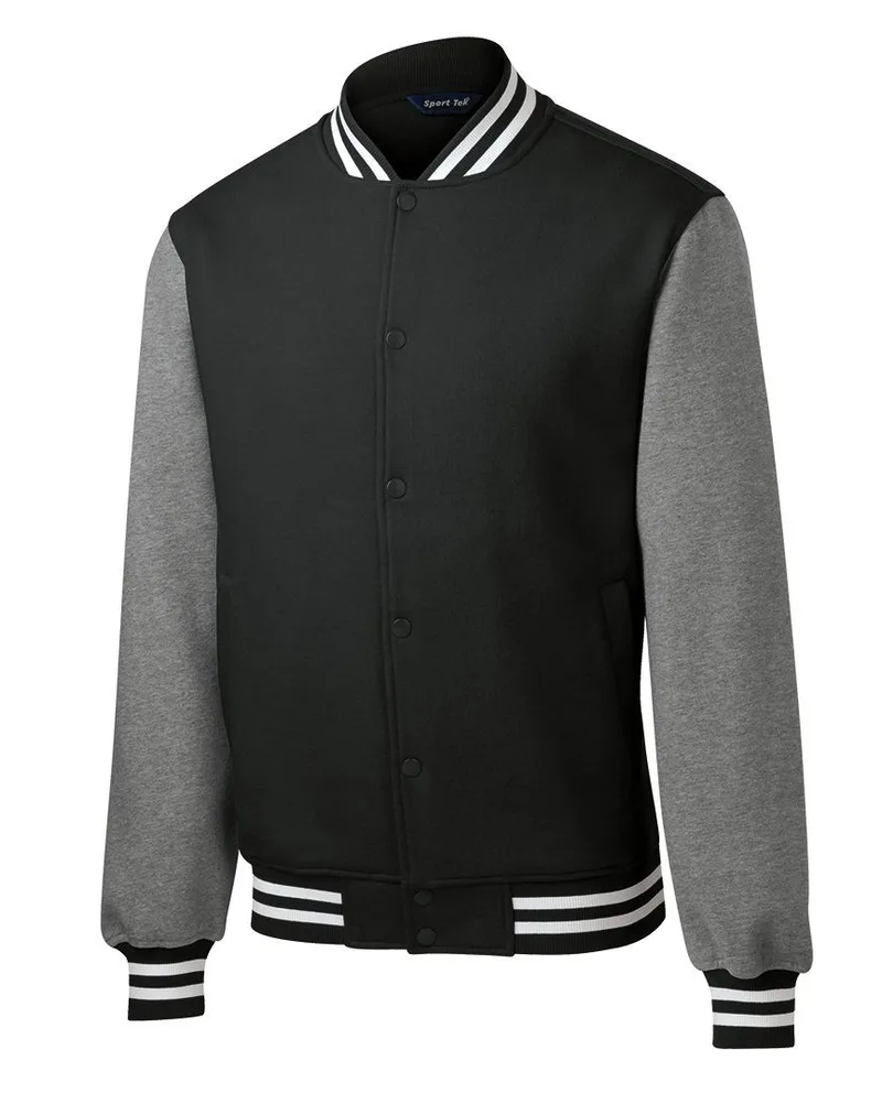 Sport-Tek® Fleece Letterman Jacket. view 3