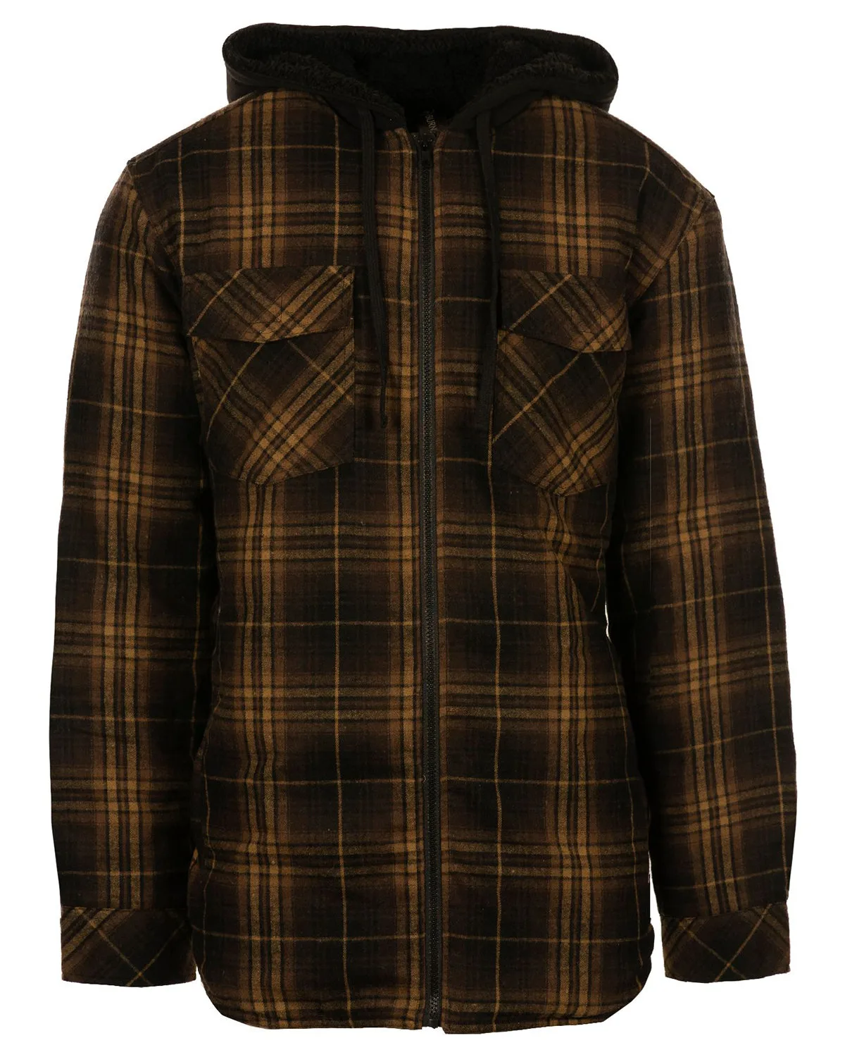 Burnside Men's Hooded Flannel Jacket view 2