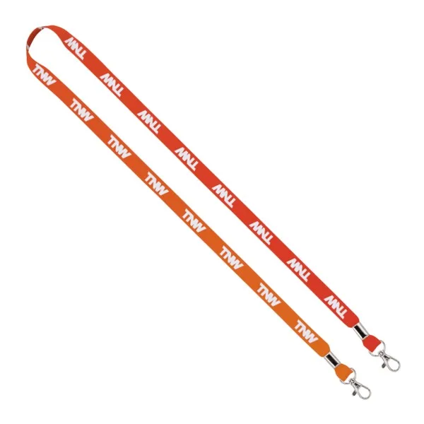 IMPORT Rush 1/2" Dye-Sublimated 2-Ended Lanyard with Dual Silver Crimps & Split-Rings view 5