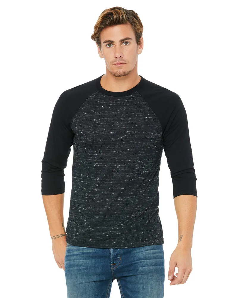 Bella+Canvas® Unisex Three-Quarter Sleeve Baseball T-Shirt