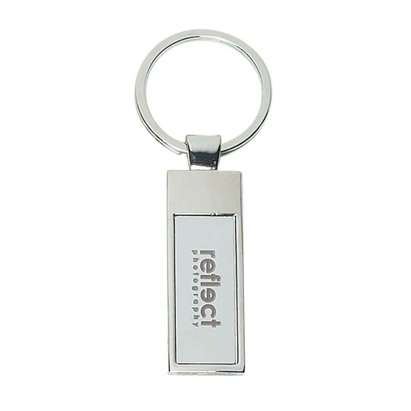 Rectangle Metal Key Tag view 2
