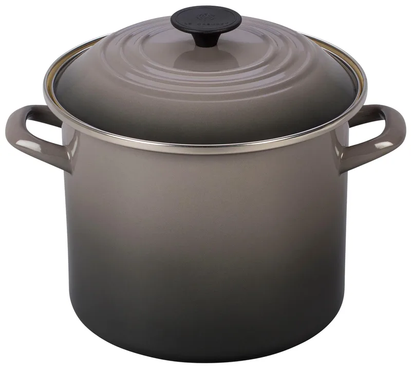 Le Creuset 8Qt Enamel On Steel Covered Stockpot Oyster