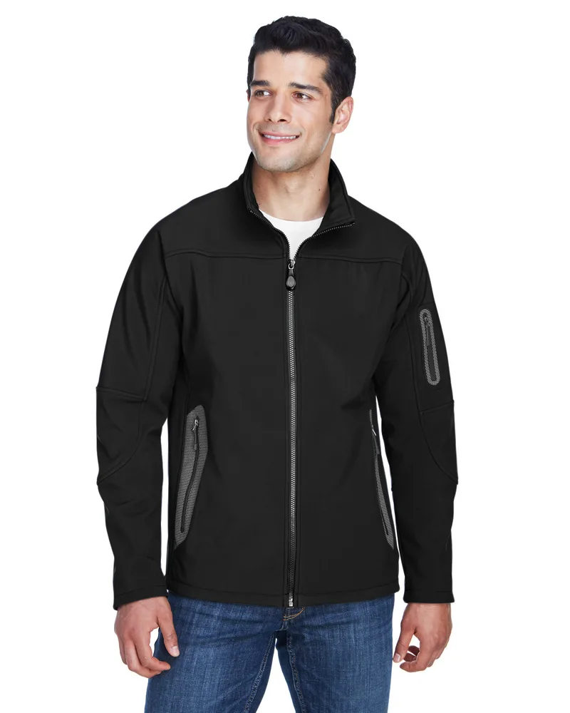 NORTH END® Men's Three Layer Fleece Bonded Shell Technical Jacket