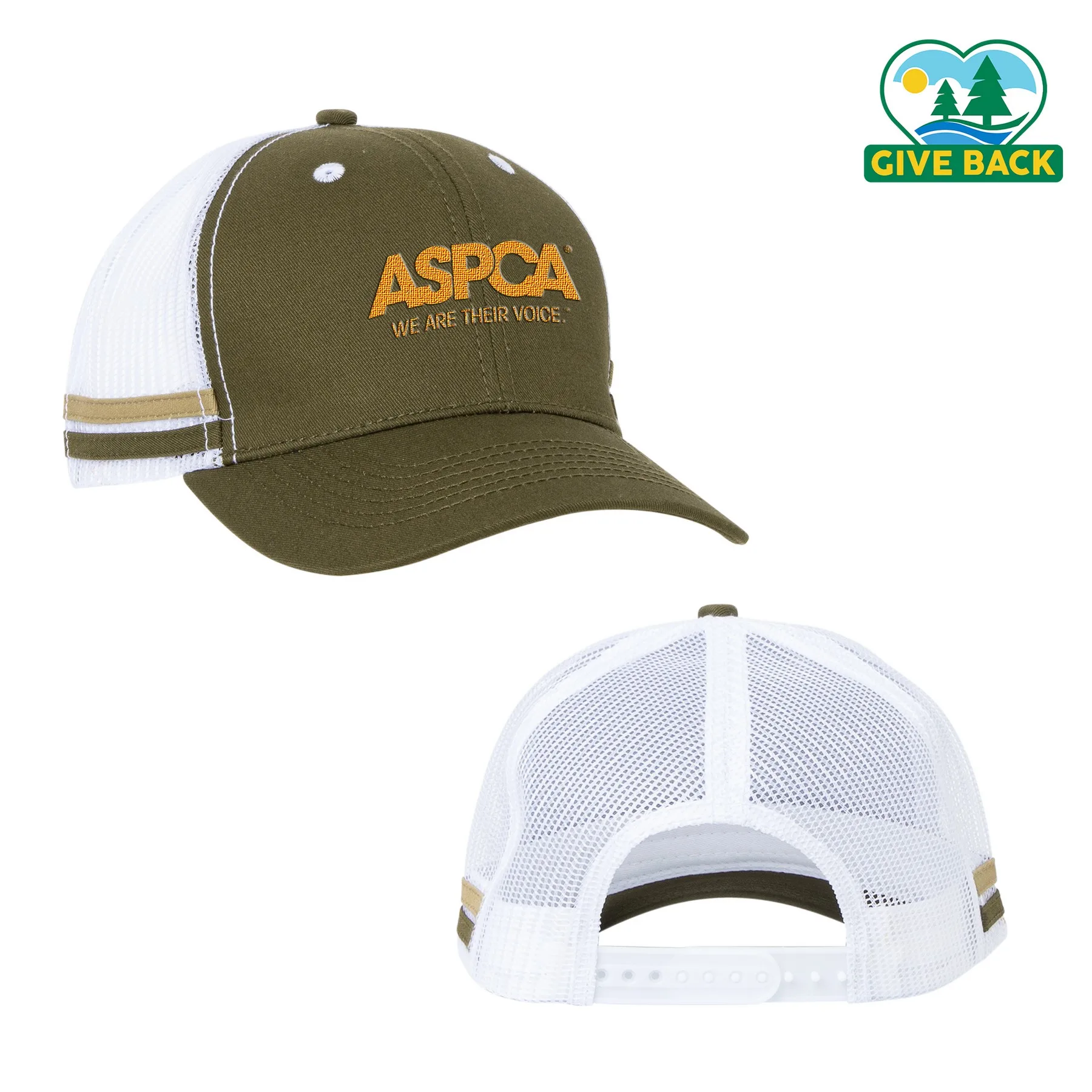 ACE Striped Trucker Hat view 3