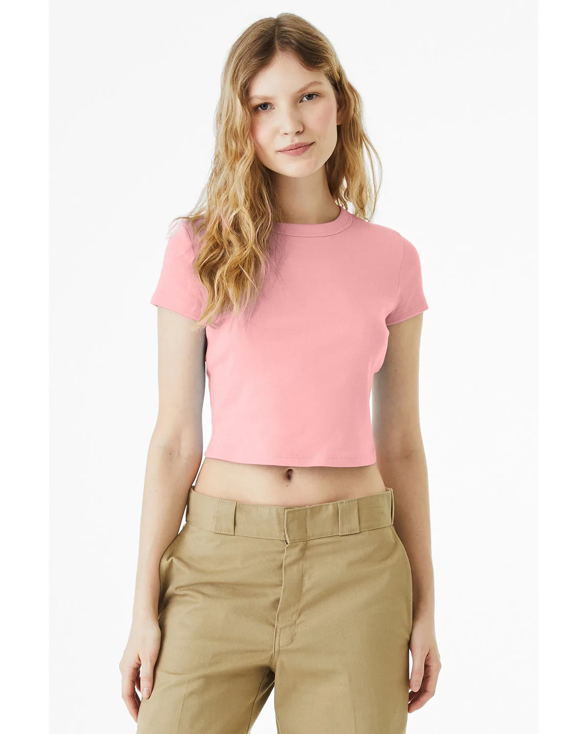BELLA+CANVAS Ladies' Micro Ribbed Baby T-Shirt view 6