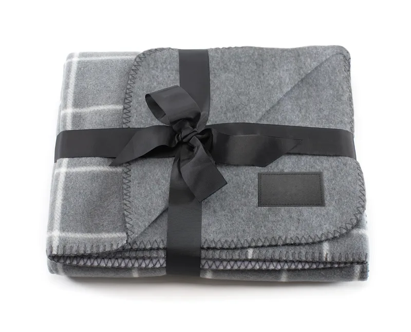 The Euro Throw - Gray Plaid (Direct Laser)