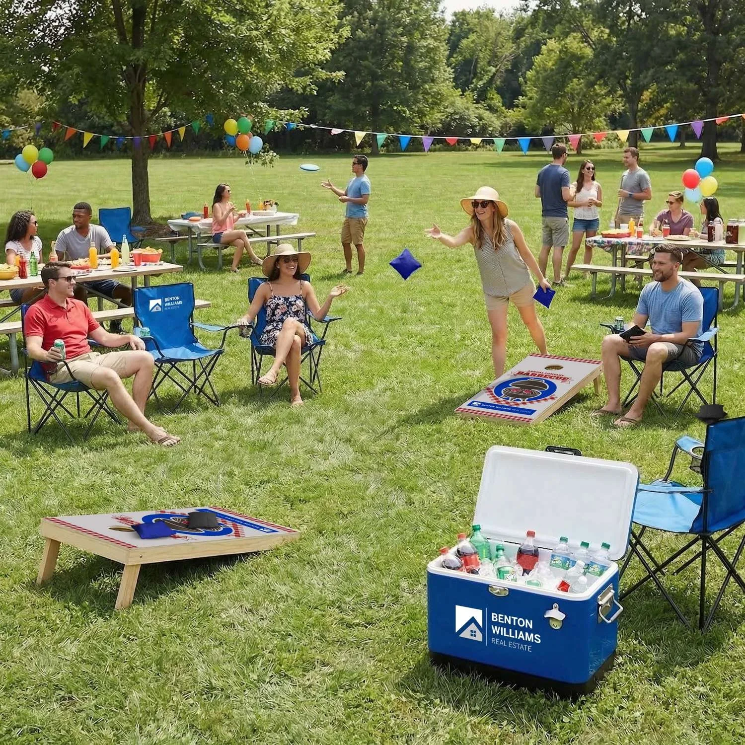 Wood Cornhole with 8 Bean Bags view 7
