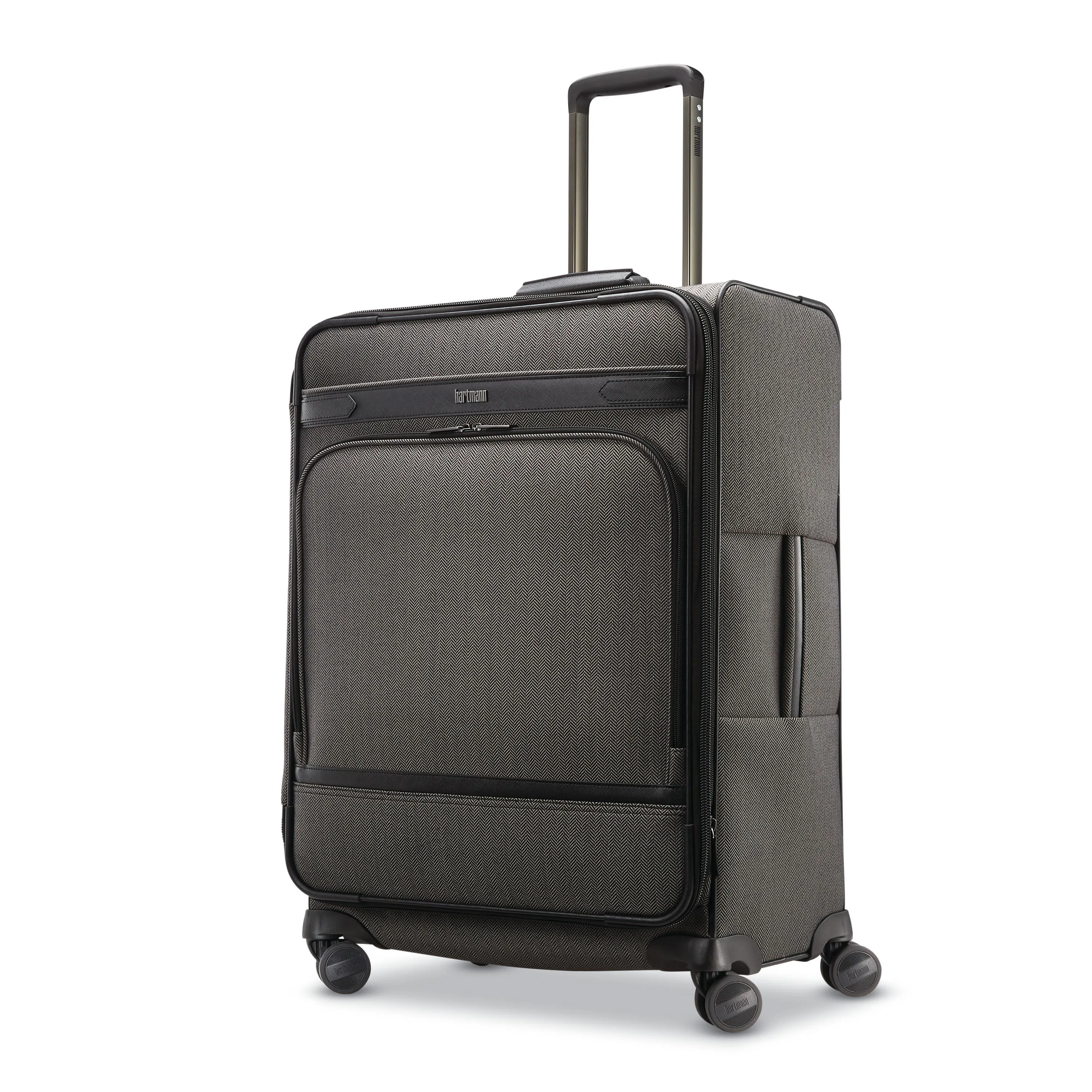 Hartmann Herringbone Deluxe Medium Journey Expandable Spinner Luggage - Black Herringbone