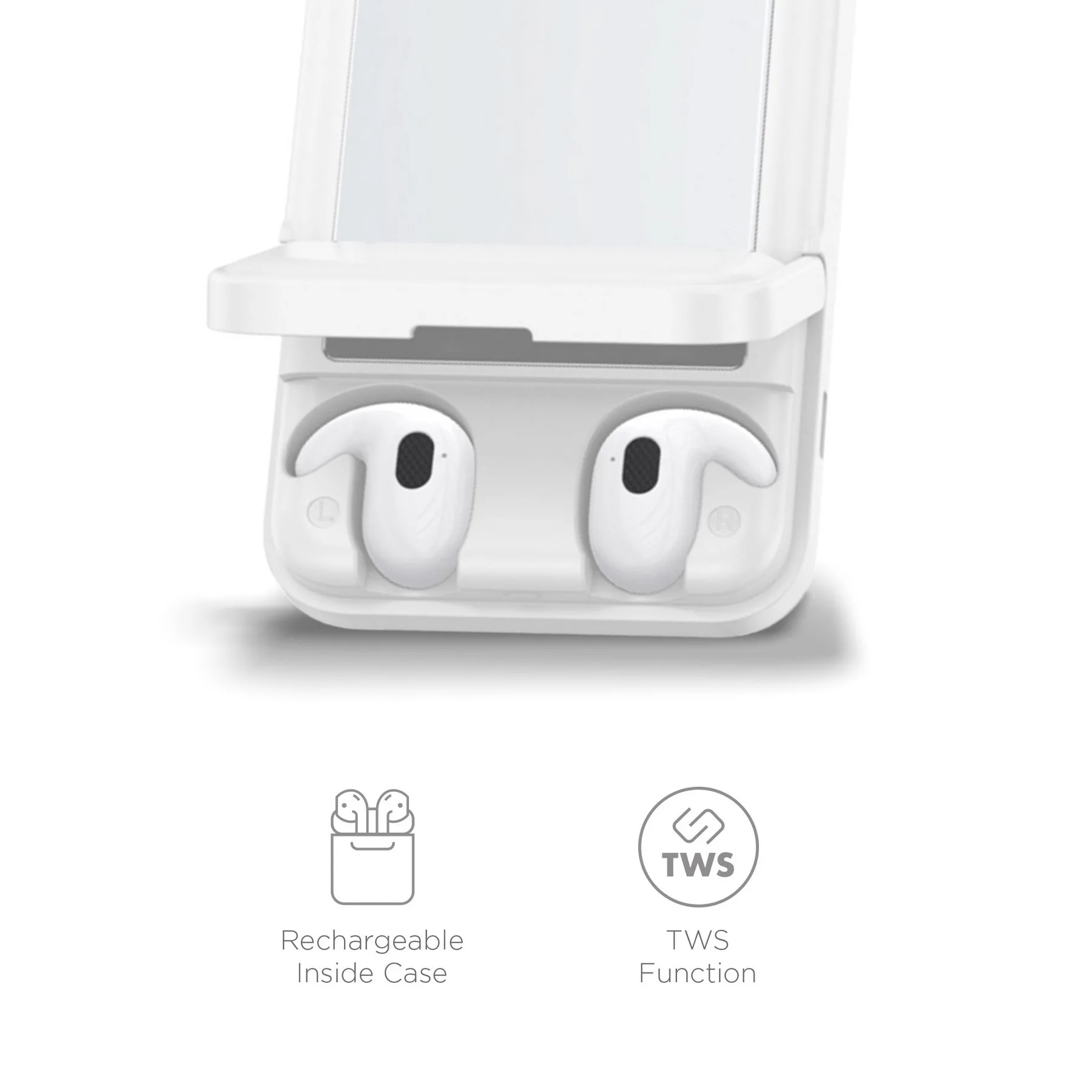 Arcadia, 7700 mAh Wireless Power Bank with TWS Earphones view 4