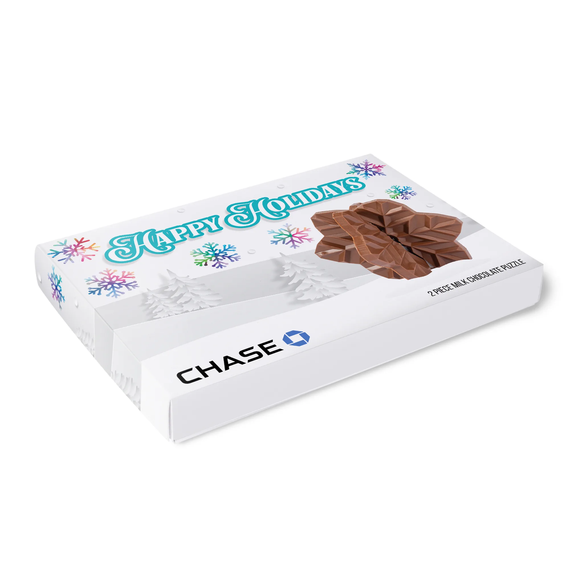 3D Puzzle Milk Chocolate Snowflake view 3
