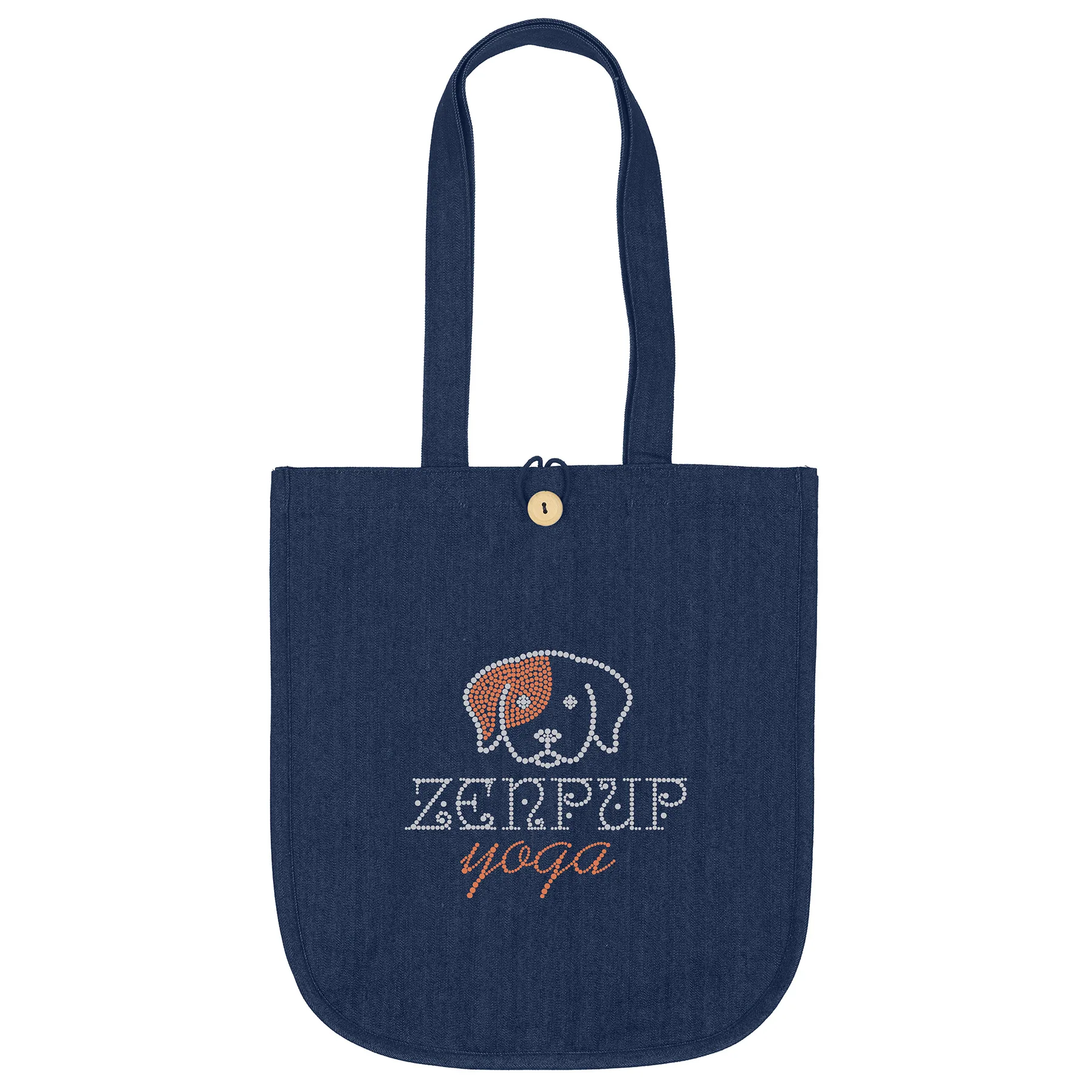 Dan™- Denim Tote - Sparkle (15" x 6" x 17")