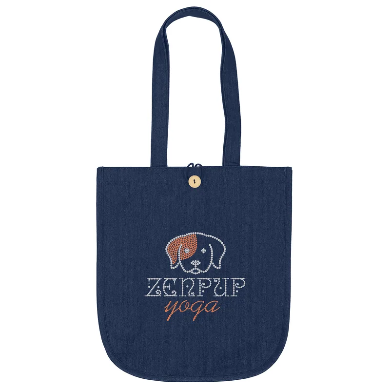 Dan™- Denim Tote - Sparkle (15" x 6" x 17")