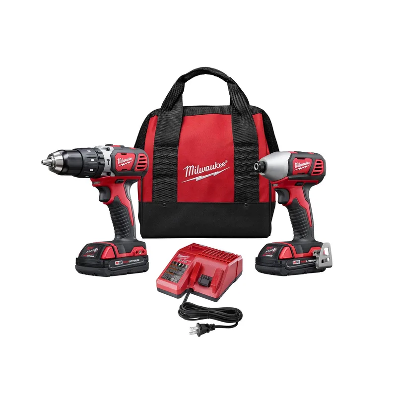 Milwaukee M18 Cordless Lithium-Ion 2-Tool Combo Kit - Hammer Drill & Impact Driver